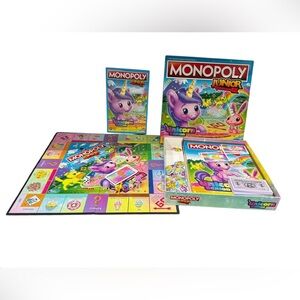 Monopoly Jr. Unicorn Academy Board Game: Complete!